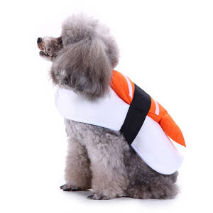 Fantasia de Cão de Algodão com Estampa de Sushi de Salmão Engraçada para Halloween Cosplay Tamanho Médio Atacado Roupas para Cães - Product Image 4