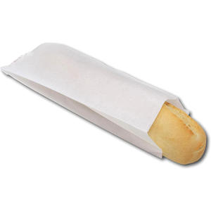 Bolsa de Papel Kraft para Panadería, Ecológica, Reciclada, Personalizada, con Ventana, para Baguettes Francesas - Product Image 1