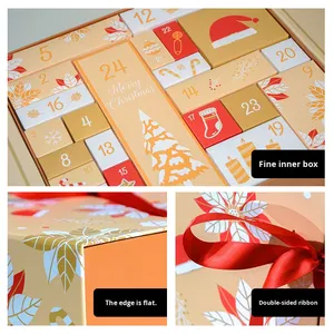 Boîte à cadeaux de Noë<span class=keywords><strong>l</strong></span> à 24 compartiments, design estampé, pour bougies, rouges à <span class=keywords><strong>l</strong></span>èvres, cadres <span class=keywords><strong>photo</strong></span>, petits cadeaux - <span class=keywords><strong>Calendrier</strong></span> de <span class=keywords><strong>l</strong></span>'<span class=keywords><strong>avent</strong></span> vide - Product Image 5