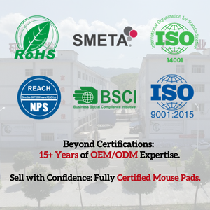 OEM Small Square Shape <b>Mouse</b> Mat Waterproof Cloth Mousepad Colorful Floral Patterned Square Gaming <b>Mouse</b> Pad with Stitched Edges - Product Image 3