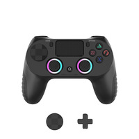 Control Inalámbrico para PS4, Reemplazo de Gamepad, Conexión BT, Vibración Turbo, Control Ergonómico para Juegos