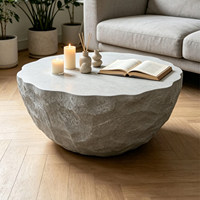 Table basse en pierre de style Wabi-Sabi, motif rocheux, moderne et simple, pour salon, meubles de maison