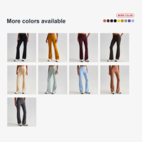 Pantalon de yoga et de sport pour femme, coupe évasée, taille haute, effet seconde peau, moulant, pour Pilates et danse, avec effet liftant des hanches, décontracté