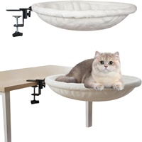 Hamac pour chat à fixation sur table, 4 saisons, universel, respirant, lit pour chat, perchoir suspendu pour chat pour bureau, pour chats d'intérieur