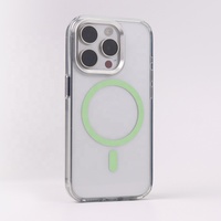 2024 vente chaude luxe étui de téléphone portable alliage caméra cadre couleurs étui de téléphone magnétique pour iPhone 15 Pro Max couleurs étui magnétique