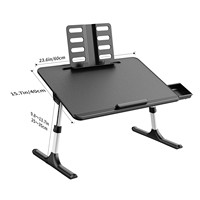Bureaux pliables pour ordinateur portable 17 pouces plateau pour ordinateur portable Table plateau de lit Portable bureau pour travailler écrire et manger