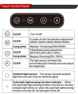 <span class=keywords><strong>Led</strong></span> bàn đèn với clip, văn phòng bàn đèn, 4 màu nhiệt độ và 5 độ sáng mức độ ánh sáng bàn nghiên cứu Đèn Kim Loại - Product Image 6