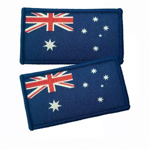 Factory Custom Iron-<b>On</b> Embroidered Twill Fabric <b>Patches</b> with Metallic Yarn for Clothing and Hats <b>Sew</b>-<b>On</b> Option - Product Image 1