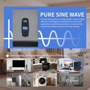 Système solaire hors réseau pour stockage UE, onduleur hybride MPPT à onde sinusoïdale pure 50V 6.2KW 220V 230V monophasé - Product Image 2
