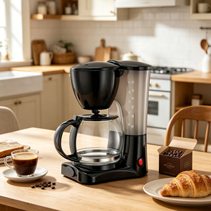 Cafetières <span class=keywords><strong>électrique</strong></span>s automatiques simples pour usage domestique et commercial, <span class=keywords><strong>6</strong></span> <span class=keywords><strong>tasses</strong></span>, cafetières à filtre - Product Image 4