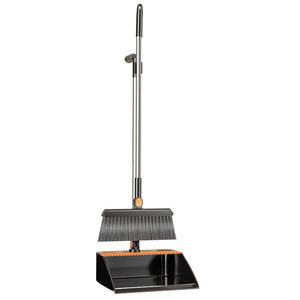Ensemble balai, pelle et raclette avec manche en aluminium – Kit de nettoyage multifonctionnel pour sols domestiques - Product Image 3