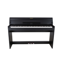 Piano numérique professionnel - 128 touches, 128 polyphonies, corps en plastique, avec fonctionnalité USB/MIDI, design compact