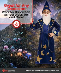 <span class=keywords><strong>Disfraz</strong></span> <span class=keywords><strong>de</strong></span> mago para niños, bebés y niños pequeños, Halloween - Product Image 5