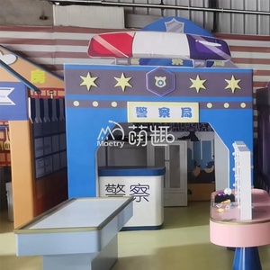 Aire <span class=keywords><strong>de</strong></span> jeux intérieure Moetry Kids Pretend City Roleplaying House Poste <span class=keywords><strong>de</strong></span> <span class=keywords><strong>police</strong></span> avec prison pour voiture <span class=keywords><strong>de</strong></span> <span class=keywords><strong>police</strong></span> pour <span class=keywords><strong>la</strong></span> maternelle - Product Image 4