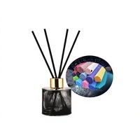 Diffuseur de parfum en verre ambré avec bâtonnets en fibre 50ml 100ml 150ml 200ml pour voiture, écologique, longue durée, sans BPA, sans alcool