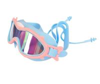 Lunettes de natation de compétition pour enfants en gros, anti-buée, étanches, protection UV, sangle réglable et bouchons d'oreilles inclus