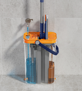 Mopa Plana con Sistema de Separación de Agua Limpia y Sucia en 3 Compartimentos, Paño de Microfibra, Sistema de Limpieza de Pisos sin Necesidad de Usar las Manos - Product Image 3