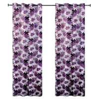 Cortinas Opacas Modernas de Lujo con Estampado Floral, Personalizadas en Color y Diseño, Impermeables, Ecológicas, Ignífugas y Aislantes del Ruido