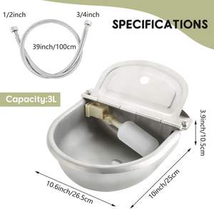 Abreuvoir pour bétail durable et amélioré avec revêtement antirouille, abreuvoir automatique pour l'alimentation des bovins - Product Image 2