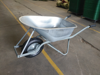 Carretilla de Acero Resistente WB5020 con Patas Tubulares de Acero para Construcción, Jardinería y Agricultura