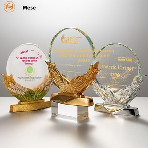 Trofeo Autorizzato dal Brand, Medaglia Personalizzata con Incisione, Monumento Commemorativo, Premio per Pensionamento, Ringraziamento Agenzia, Spighe di Grano Dorate, <span class=keywords><strong>Memento</strong></span> in Resina - Product Image 4