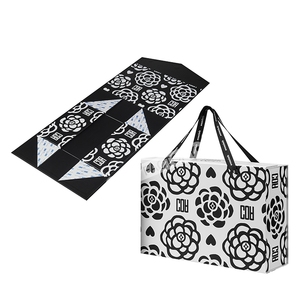 High-End Foldable Magnetic Rigid <b>Box</b> with Ribbon Handle Custom Logo Paperboard Gift Packaging Eco Friendly Factory Direct - Product Image 2