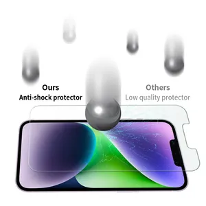 Üretici toptan özelleştirilmiş fabrika fiyatları cep telefonu temperli cam ekran koruyucu koruyucuları için iphone 13/14 pro max