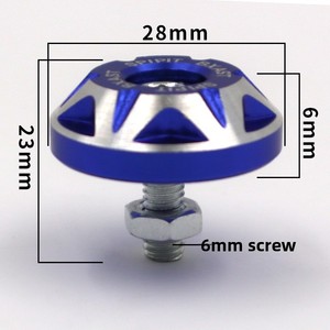 Nouvelles vis décoratives de 6 mm pour plaque d'immatriculation de moto et scooter électrique HCJ, accessoires de modification pour NIU Ghost Fire Alloy - Product Image 2