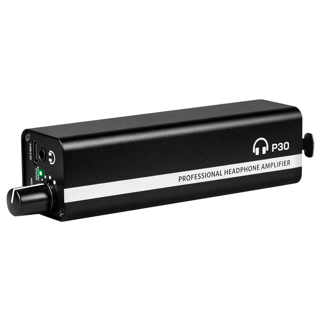 P30 Professional Mini Metal Headphone Amplifier with XLR Volume Control for Live Recording Monitoring