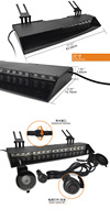 Lumière stroboscopique LED haute luminosité pour visière de voiture, lumière stroboscopique LED pour visière de véhicule d'urgence