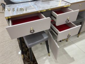 Meubles modernes de haute qualité <span class=keywords><strong>Commode</strong></span> haute brillance pour chambre à coucher Coiffeuse de style nordique - Product Image 4