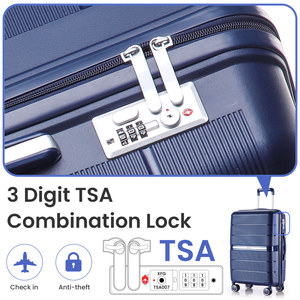 Ready Stock in USA Free Shipping Luggage Sets 4 Piece(14/20/24/28) PP Support <b>Dropshipping</b> - Product Image 3