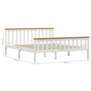 Cadres de <span class=keywords><strong>lit</strong></span> à plateforme solide de style moderne <span class=keywords><strong>Lit</strong></span> double en bois blanc pour adultes/enfants/adolescents Chêne teck contreplaqué MDF Meubles de maison - Product Image 6