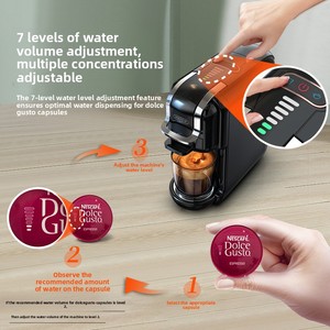 Machine à café à capsules multifonctionnelle 19B avec contrôle de la température et réglage du volume d'eau sur 7 niveaux pour extraction chaude et froide - Product Image 2