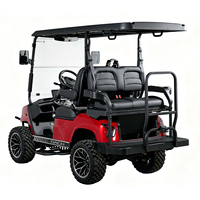 Voiturette de golf électrique avec contrôleur 72V, 4 places, modèle DC-H-F2+2, surélevée, pour la chasse, Nouveauté explosive
