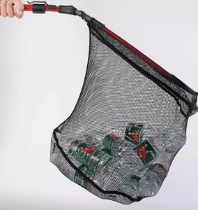 Épuisette de pêche à double nœud en caoutchouc, panier profond avec cerceau en aluminium, épuisette pliable à main, maille personnalisée pour la pêche à la <span class=keywords><strong>carpe</strong></span> - Product Image 6