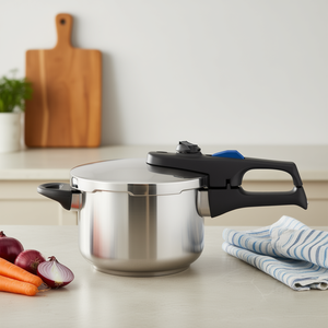 Olla a presión ELO Praktika Plus XS 2.7L de acero inoxidable con válvula de seguridad para cocción rápida - Product Image 3