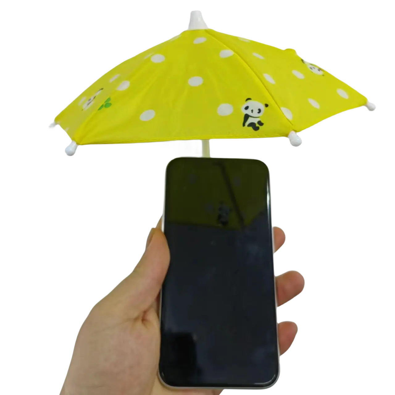 Mini parapluie de téléphone avec support à ventouse pour l'ombre du parapluie soleil/téléphone portable