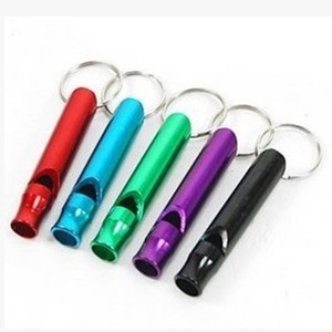 Outdoor Survival Whistle Aluminum Alloy Multi Color Keychain Durable EDC Gear For Running Sports - Product Image 2