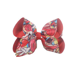 Fiocchi per capelli in nastro grosgrain e fermagli per capelli a forma di limone per ragazze - Accessori per bambini da 6 pollici - Product Image 3