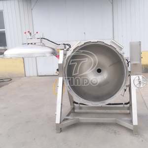 Kommerzieller Hochdruck-Dampf garer für Fleisch bohnen Mais Elektrischer Gasdruck-Kochtopf für Lebensmittel fabrik Industrie größe - Product Image 5