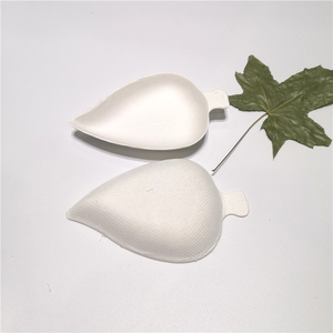 Plateau à Dessert jetable de canne à sucre de haute qualité, plateau à Dessert de Bagasse Compostable assiettes biodégradables en forme de feuille - Product Image 4