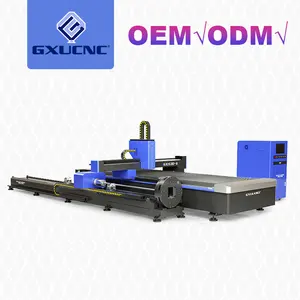 High Quality 3015 1KW GXUCNC Steel Carbon Metal Tube Pipe Fiber Laser Cutting Machine