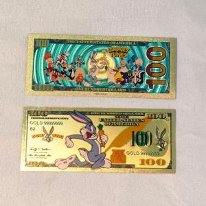 Set de Regalo Coleccionable de 16 Billetes con Lámina Dorada de los Looney Tunes, Personajes de Dibujos Animados - Product Image 2