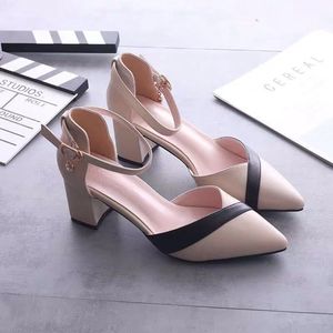 New Best Selling Quality Women's Shoe Women High Shoes Elegant Chunky Heel Shoes - Product Image 2