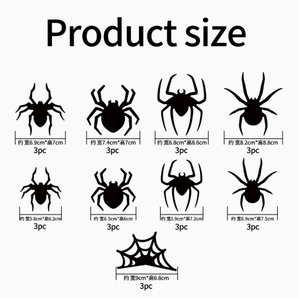 Autocollants muraux 3D lumineux en forme de chauve-souris pour Halloween, décorations d'Halloween pour la maison, le garage, la fenêtre, fournitures de fête - Product Image 6