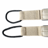 Sangles doubles en cuir microfibre résistantes à la transpiration avec logo personnalisé pour Reformer de studio commercial