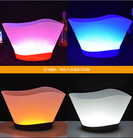 Récipient à Champagne, vin, bière, seau à glace, bacs à boissons multicolores, seau à glace rvb