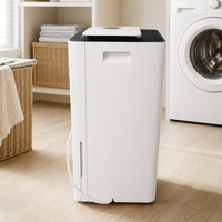 Déshumidificateur électrique portable 20L avec écran tactile, déshumidificateurs d'air R290A pour usage commercial et domestique, pour chambre à coucher
