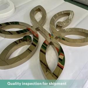 <span class=keywords><strong>Lettres</strong></span> 3D en acier inoxydable brillant personnalisées, symboles non lumineux en acier inoxydable pour bureau, entreprise, hôpital - Vente chaude - Product Image 2